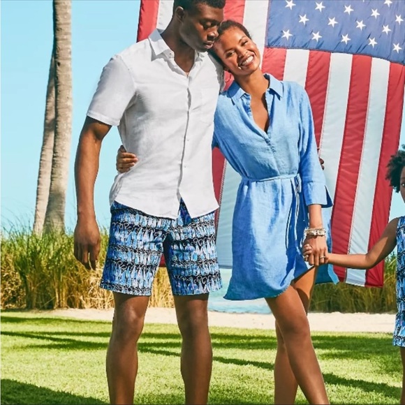 LILLY PULITZER PILAR LINEN TUNIC SIZE XXS ✨ - Picture 2 of 5